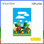 Super Mario Bros Birthday Decoration Party Supplies Disposable Tableware Baby Shower Paper Cup Tablecloth Plate Napkin Bag Kit