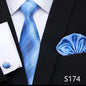 Tie Pocket Squares Cufflink Necktie Set
