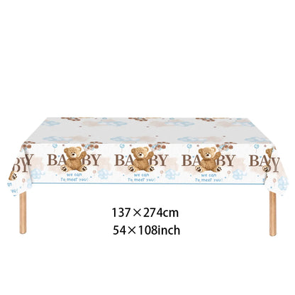 Brown Teddy Bear Party Baby Shower Supplies