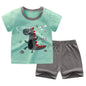 Baby Boys Girls Cartoon T Shirt + Shorts Set Cute Cartoon Pajama Set
