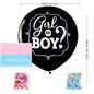 1 Set Giant Boy Or Girl Gender Reveal Black Latex Baby Shower Confetti Ballons