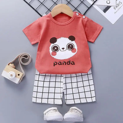 Fashion New Children Sets 6m-6y Toddler Costume Summer Blouse + Shorts Set For Kids Clothing Baby Girls T-shirt Outfit