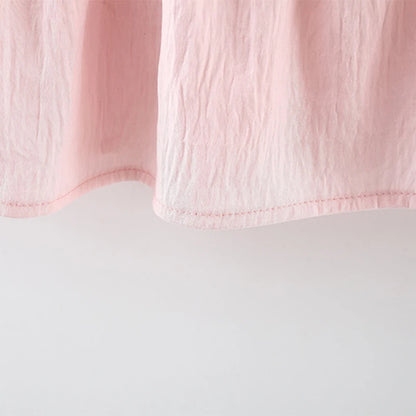 Baby Girl Dress In Summer, Cute Solid Color With Small Flying Sleeves, Sweet Tulip Children'S Princess Dress