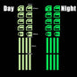 18Pcs/set Car Luminous Door Window Lift Button Stickers Car Windows Control Panel Decals Car Interior Sticker Auto Accessories