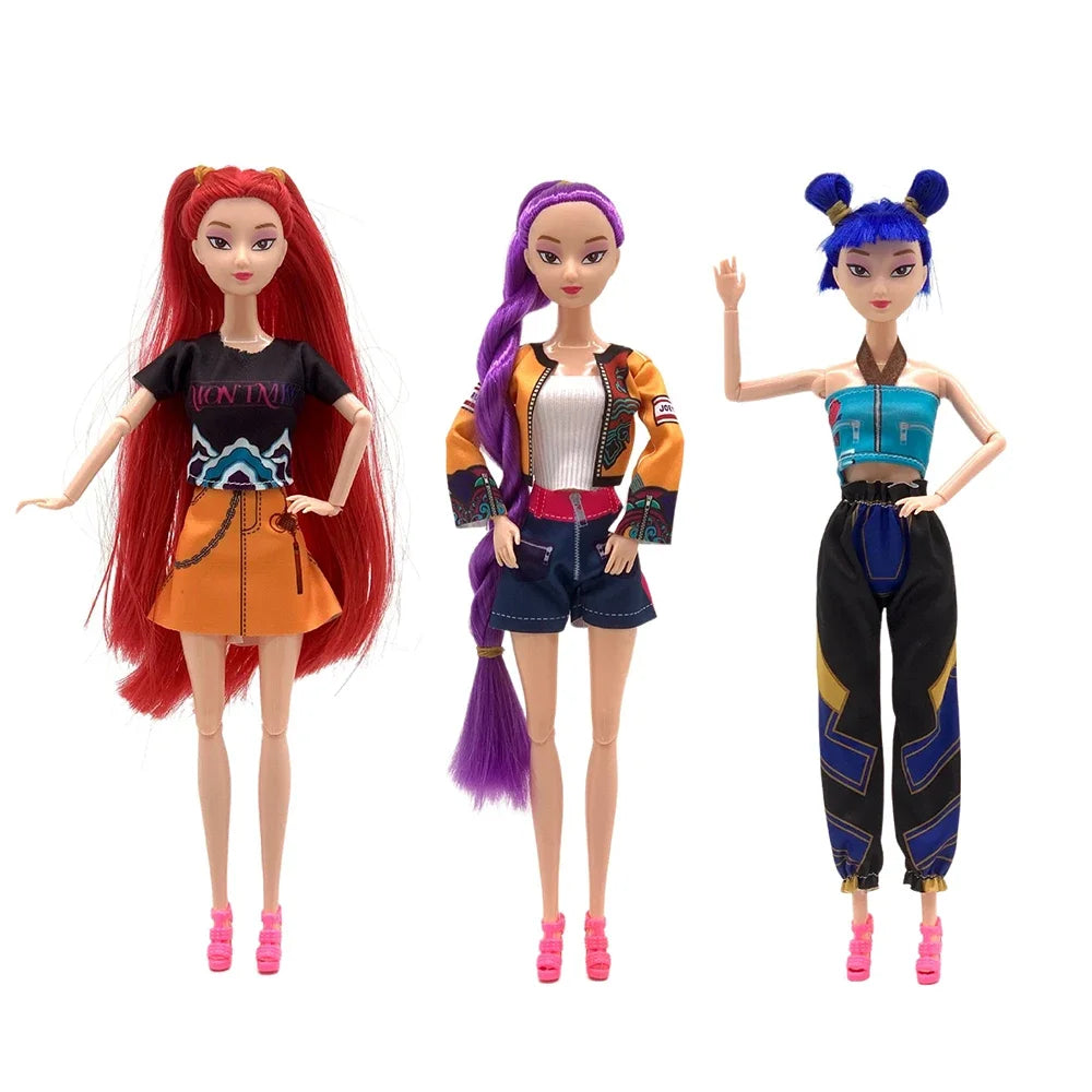 @@ New Kpop Demon Hunters Anime Merchandise Rumi Mira Zoyi Character Figurine Birthday Gift Fan Club Gifts 11 Joints Are Movable