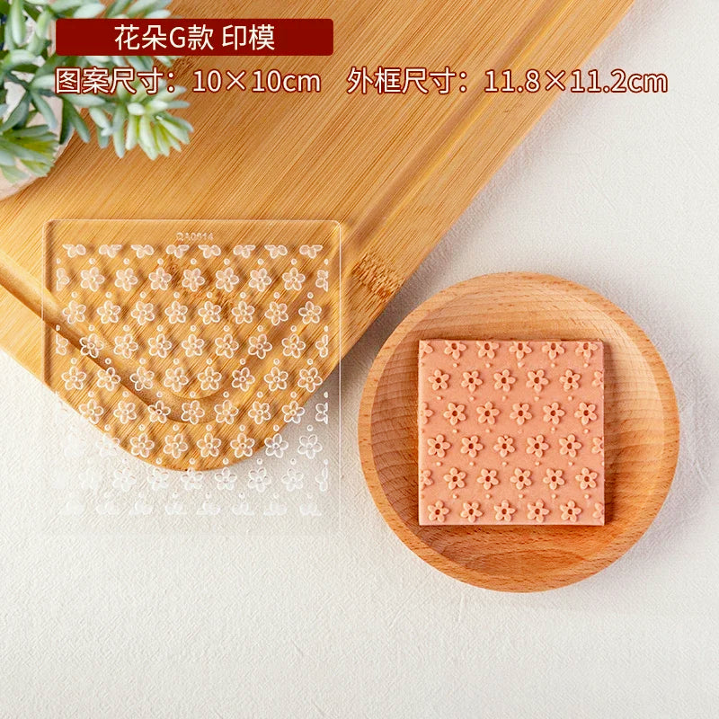 New Plant Flower Cookie Embosser Mould Spring Easter Party Fondant Biscuit Mold Cake Decorating Tools Acrylic Icing Cookie Mould