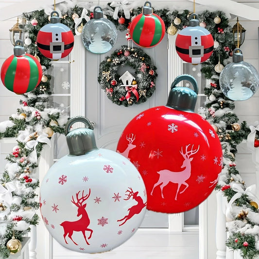 Multiple styles Giant Inflatable Christmas Ball Outdoor Inflatable Decoration Christmas Snowman PVC Inflatable Decorated Ball