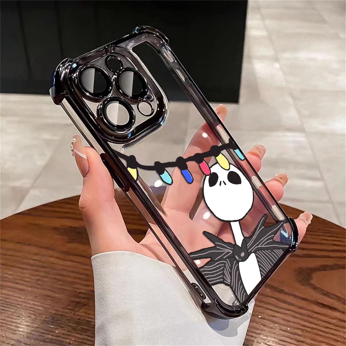 The Nightmare before Christmas Phone Case For iPhone 16 15 14 13 12 11 Pro Max Shockproof Clear Armor Cover