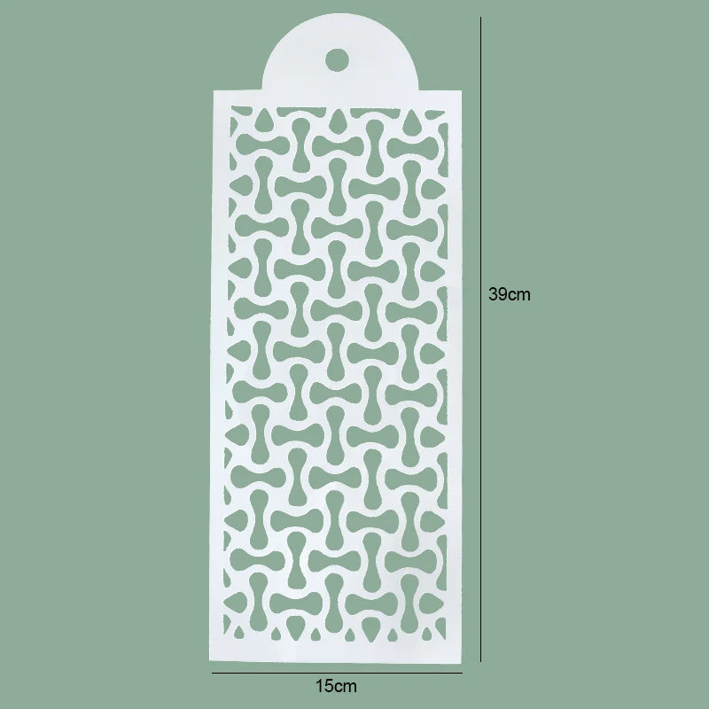 FAIS DU Fondant Cake Mesh Stamps Stencils For DIY Craft Making Wedding Cake Design Plastic Spray Template Cookie Painting Mold