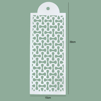 FAIS DU Fondant Cake Mesh Stamps Stencils For DIY Craft Making Wedding Cake Design Plastic Spray Template Cookie Painting Mold