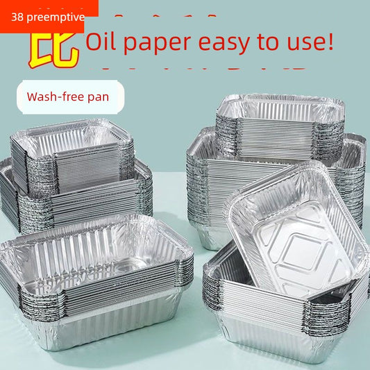 Oven Special Use Square Disposable Kitchen Tin Tray