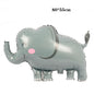 New Cartoon Animal Theme Foil Balloon Jungle Safari Lion Monkey Rabbit Kids Adult Birthday Party Decoration Supplies Baloon