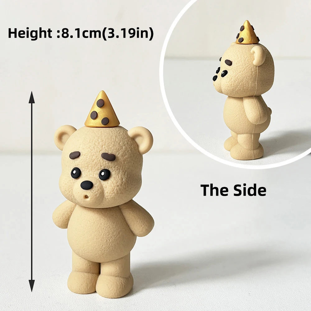 Bear or Balls Cake Toppers Teddy Theme Party Decor