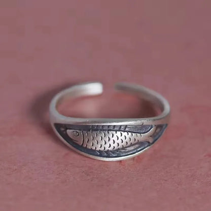 925 Sterling Silver Rings For Women Men Fine Jewelry Finger Adjustable Open Vintage Chain Ring