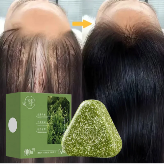 Natural Herbal Shampoo Soap Usman Grass Handmade Soap Hair Nourishing, Oil Control, Refreshing, Fluffy and Soothing Hair Care