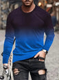 Fashion Trend Men's Crew-neck Long Sleeves Cross 3D Printed Men's Casual Pullover T-shirt Casual All-match Men's Top S-5XL