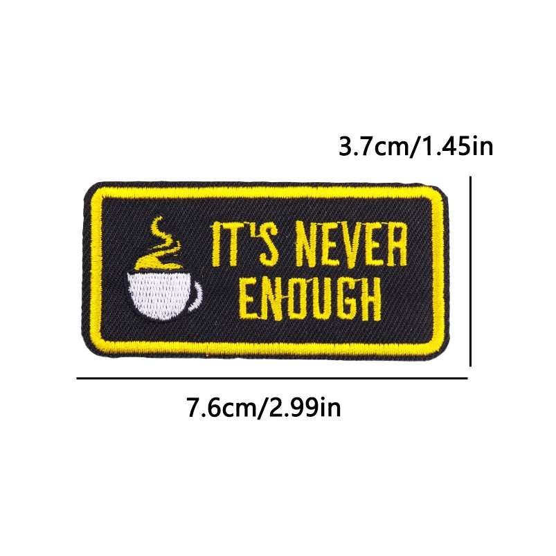 Letter Embroidered Patch Cartoon/Personality Letter Slogan Patch Iron On Patches For Clothing thermoadhesive Patches Sew Badges