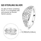 Rings Original 925 Sterling Silver Rings Simple Zircon Heart Ring For Wedding Valentine's Day Women Ring Jewelry Gift