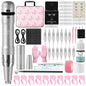 DM Wireless Permanent Makeup Machine Kit Micropigmentation Microblading Pen Eyebrow Tattoo Kit With Ink 15PCS Eyebrow Needles