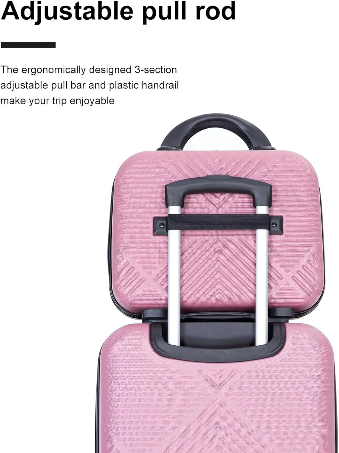 Luggage Sets 2 Piece Suitcase Set ABS Hardside Luggage with Spinner Wheels,Carry On Luggage with TSA Lock(14/20)