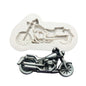 Motorcycle Shape Silicone Mold Fondant Cake Decorating Tools Cupcake Chocolate Mold
