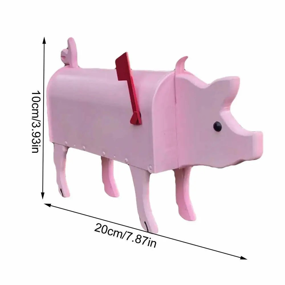 Garden Animal Shape Mailbox Weatherproof Dog And Pig Postal Box For Farm Yard Patio Creative Mailbox Outdoor Garden Decor