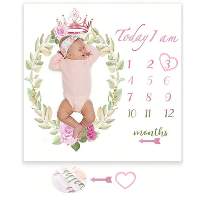 Baby Monthly Milestone Blanket