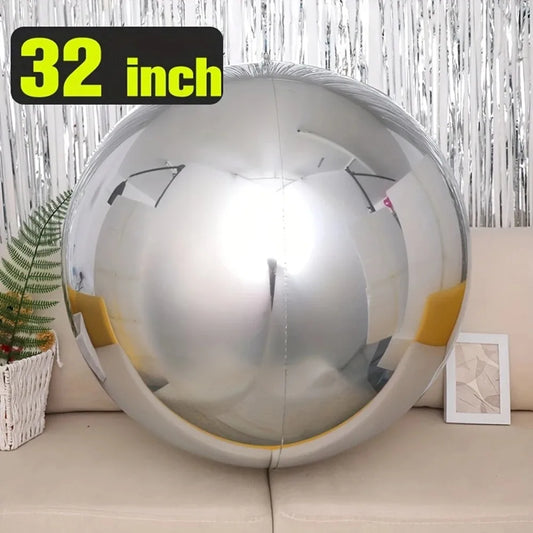 1/3/5pcs 32inch Silver Gold 4D Balloon Foil Mylar Sphere Balloon for Birthday Party Wedding Valentine's Day Baby Shower Decora