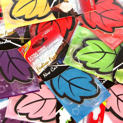 3-60 pieces Car Air Freshener, Natural Scented Tea Paper, Hanging Perfume Fragrance, Leaf Shape, Car Accessories, Interior.