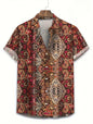 Men’s 3D Paisley Hawaii Shirt – Oversized Boho Summer Top
