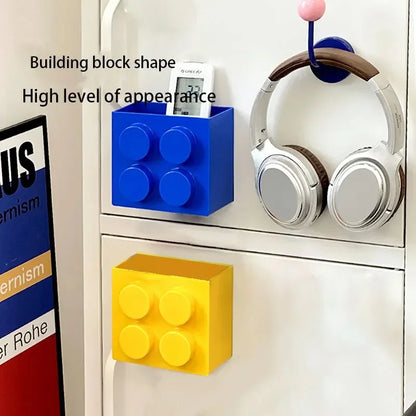Magnetic Refrigerator Storage Box Tableware Container Creative Block-shaped Kitchen Organizer Holiday Themed Decor Tools
