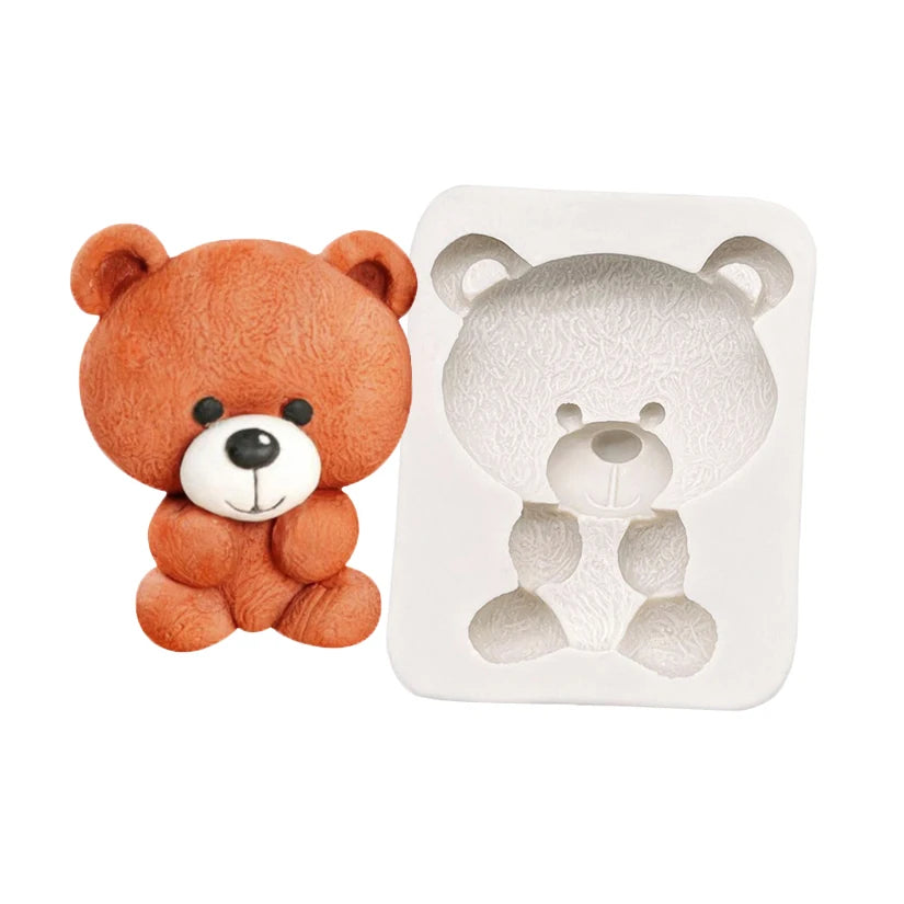 Bear Silicone Cake Baking Mold Sugarcraft Chocolate Cupcake Fondant Cake Decorating Tools