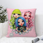R-Rainbow High Doll Pillow Case Sofa Decorative Home Double-sided Print Plush Square Throw Pillow Covers Cushion Decor Cover