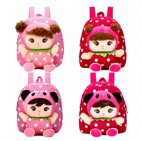 Kids Cartoon Plush Backpack – Toddler Kindergarten School Bag (Kawaii Style