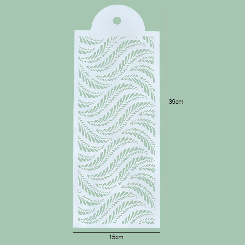 FAIS DU Fondant Cake Mesh Stamps Stencils For DIY Craft Making Wedding Cake Design Plastic Spray Template Cookie Painting Mold