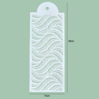 FAIS DU Fondant Cake Mesh Stamps Stencils For DIY Craft Making Wedding Cake Design Plastic Spray Template Cookie Painting Mold