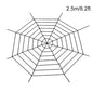1.5/2.5m Giant Spider Webs Halloween Decorations,White Black Spider Web for House,Large Horror Stretchy Cobweb for Outdoors