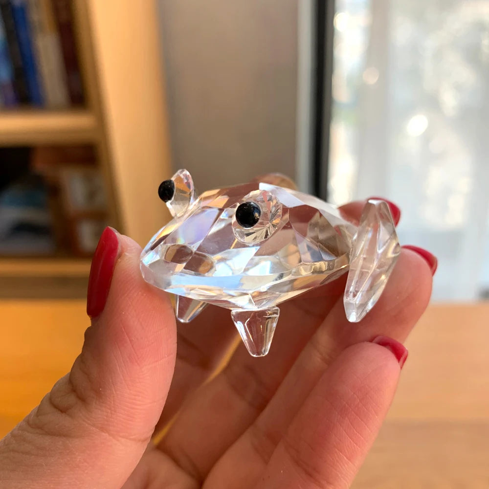 30 Styles Clear Crystal Cute Animal Figurines Glass Sculpture Paperweight Home Decors Table Ornament Xmas Kids Lady Favor Gift