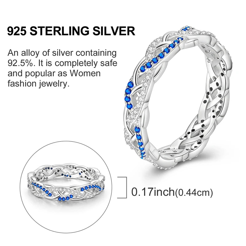 Rings Original 925 Sterling Silver Rings Simple Zircon Heart Ring For Wedding Valentine's Day Women Ring Jewelry Gift