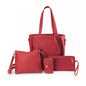 4Pcs/set Leather Crossbody Portable Shoulder bags
