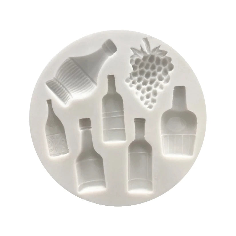 Grapes Wine Shapes Silicone Fondant Cake Chocolate Candy Silicone Decorating Mold Tools