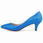 Women Pumps Classic Sexy Pointed Toes 5cm Low Med Kitten High Heels Shoes Spring Brand Design Dress Wedding Shoes Big Size 35-42