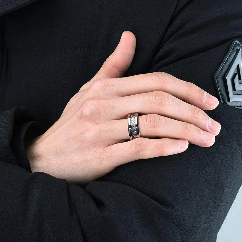 Classic Stainless Steel Couples Ring – Unisex Matching Band