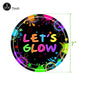 UV Neon Glow Party Hats – Blacklight Fluorescent Plastic Hats for Kids & Adults