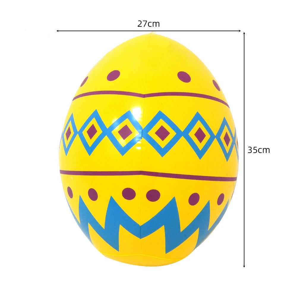 35/40cm Easter Rabbit Eggs Ballon PVC Children Inflated Ballon Garden Home Decoration Outdoor Kid Toys Ornament