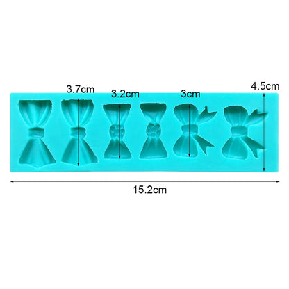 Bow Bowknot Silicone Cake Baking Mold Sugarcraft Chocolate Cupcake Resin Tools Fondant Decorating Tools