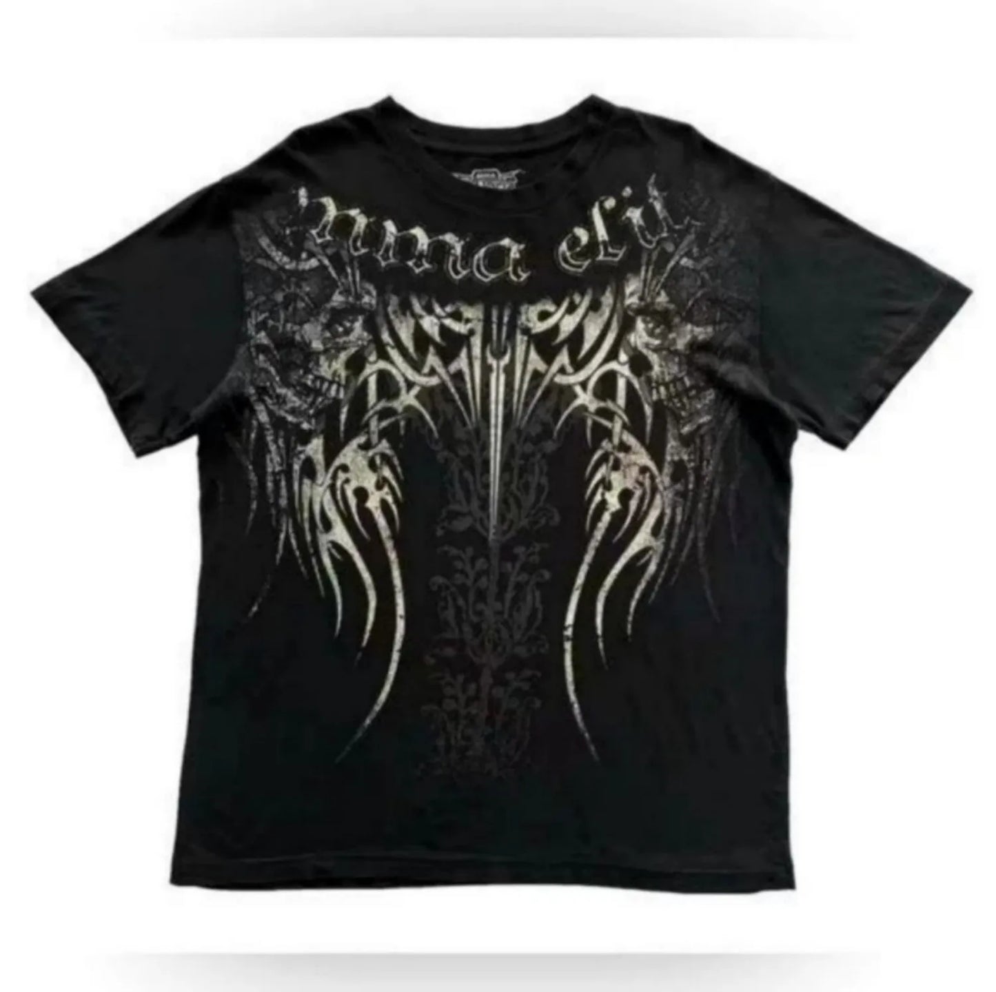 Men's Skull with Wings Graphic Printed T-shirt