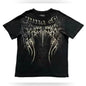 Men's Skull with Wings Graphic Printed T-shirt