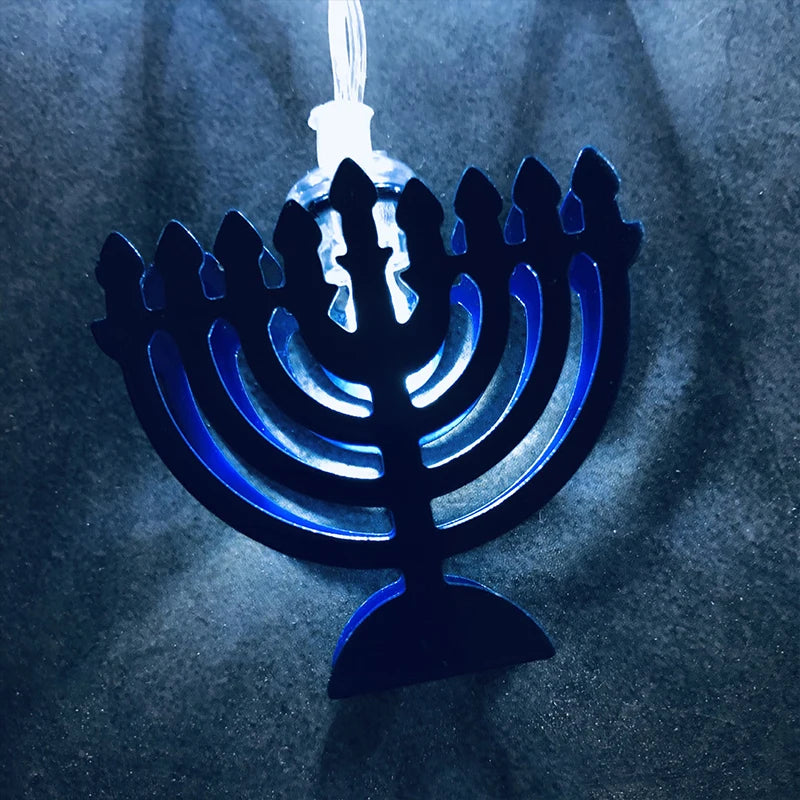 10LED Hanukkah String Lights – Mogen David Star Party Décor