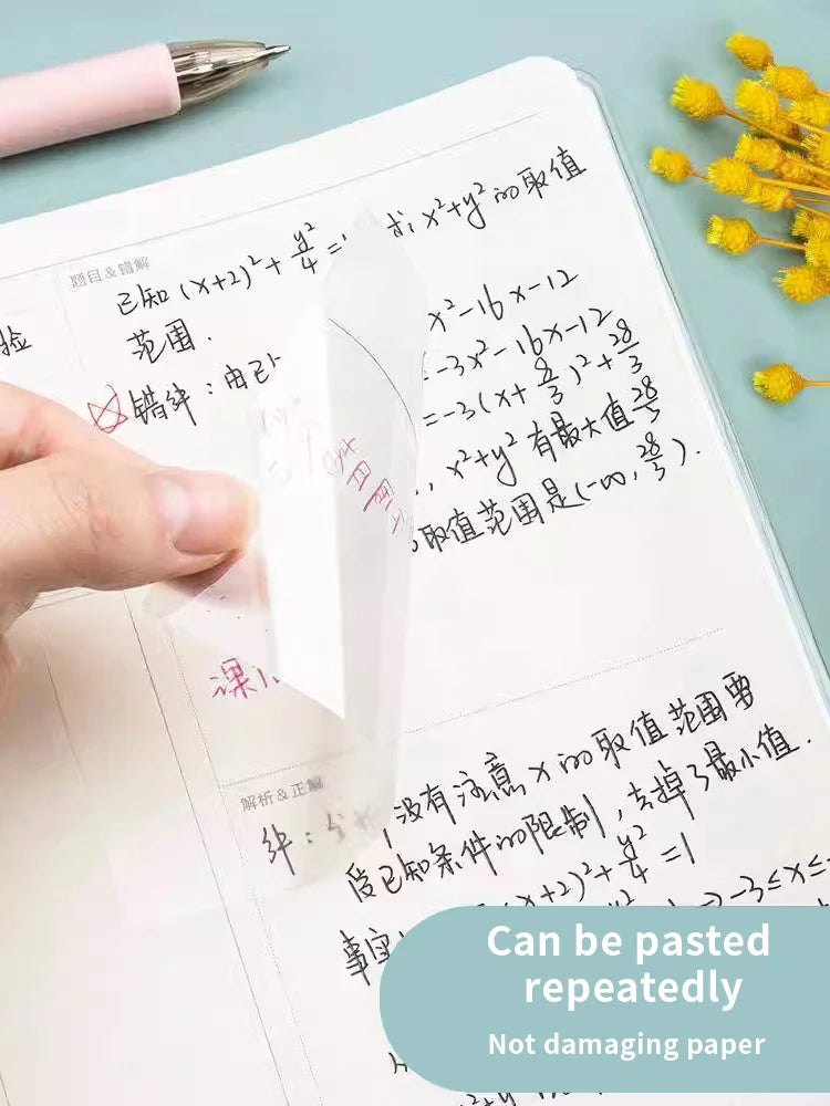 50 Sheets PET Transparent Sticky Notes